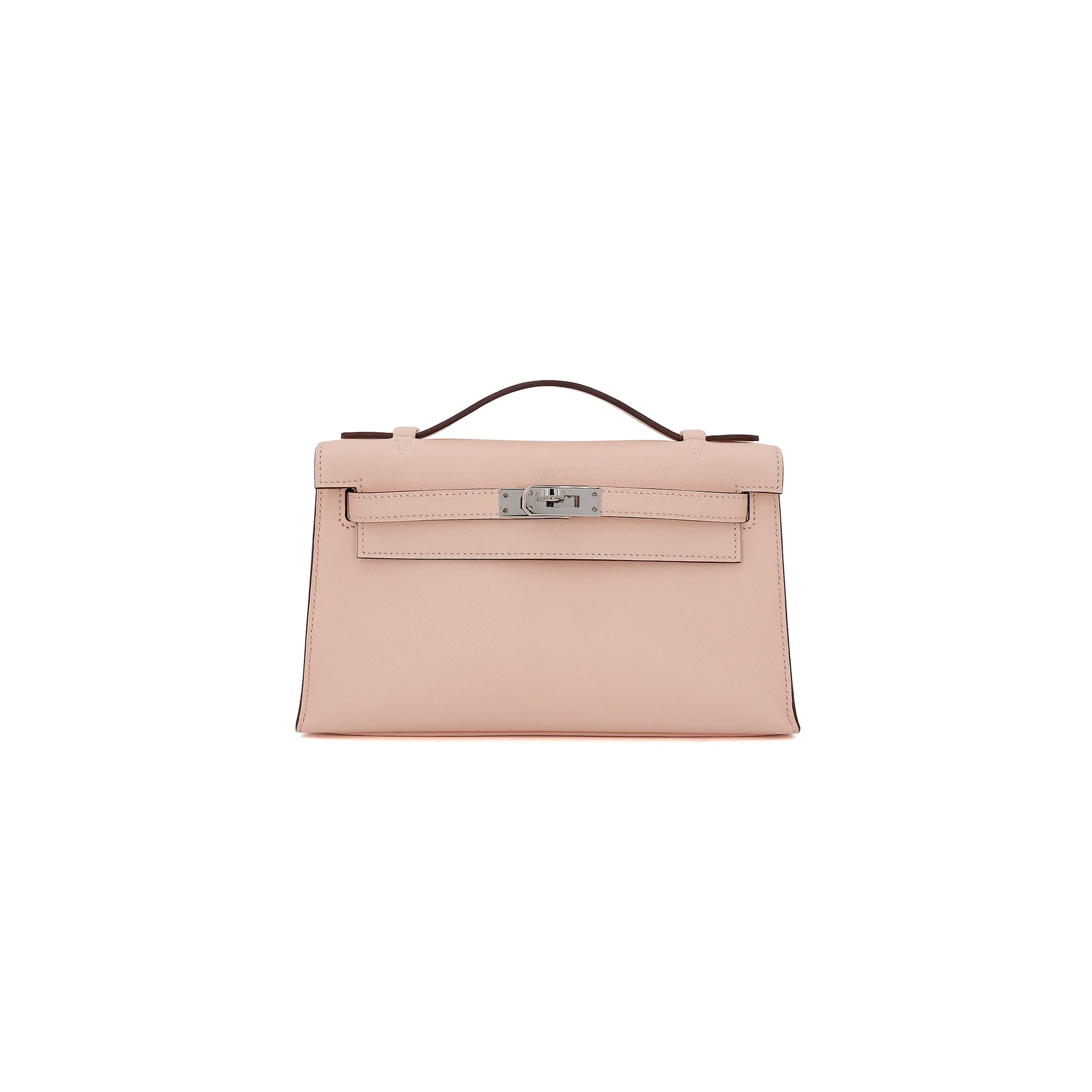 H**mes kelly pochette rose eglantine swift (22*14*7cm)